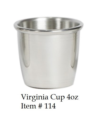 Pewter Virginia Cup 4oz.