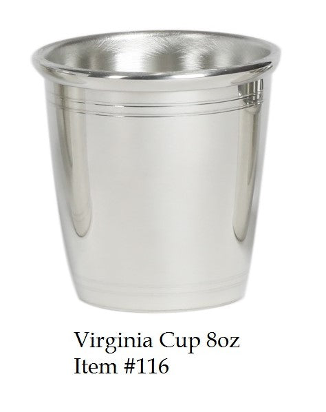 Pewter Virginia Cup 8oz.