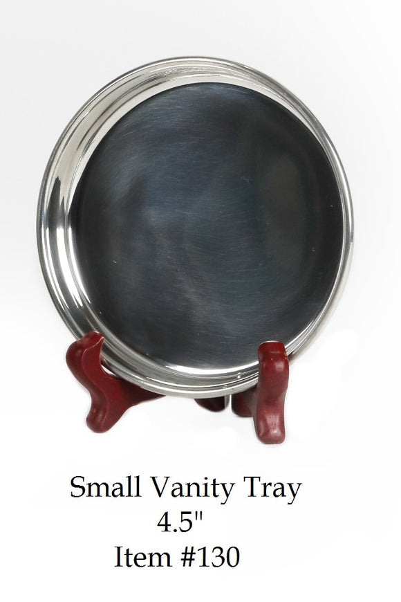 Pewter Vanity Tray Small 4.5