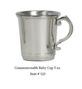 Pewter Commonwealth Baby Cup 5oz
