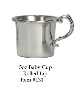 Pewter Rolled Lip Baby Cup