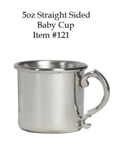 Straight Sided Pewter Baby Cup