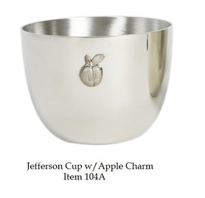 Pewter Jefferson Cup with Apple Charm