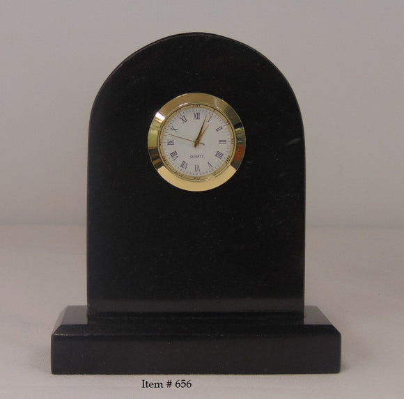 Marble Tomb Clock Small